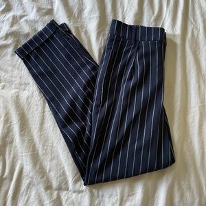 Forever 21 Black and White Striped Pants